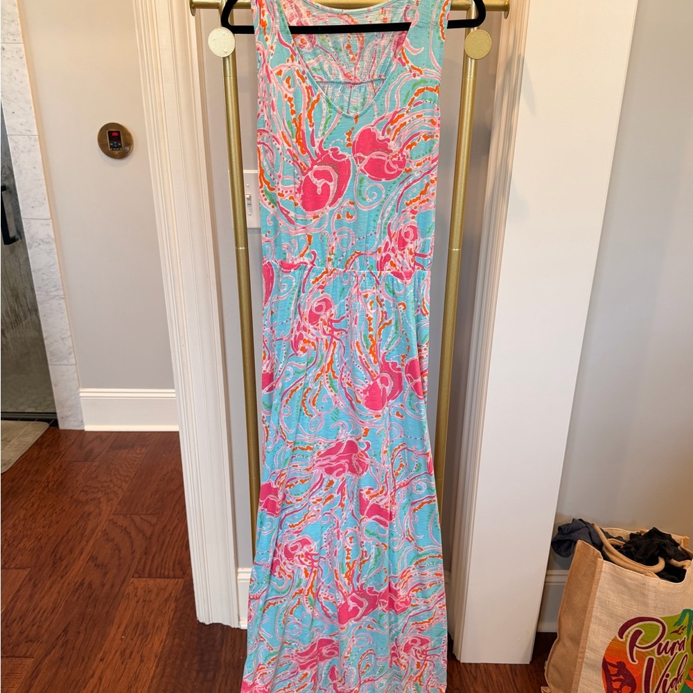 Lilly Pulitzer Pink and Blue Patterned Dress